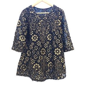 [ NWT ] GAEA Tunic // Black Floral